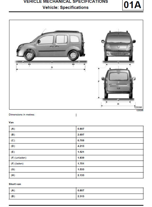 Product picture Renault Kangoo II 2008 Body Repair Manual PDF